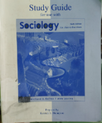 Study Guide For Use With Sociology